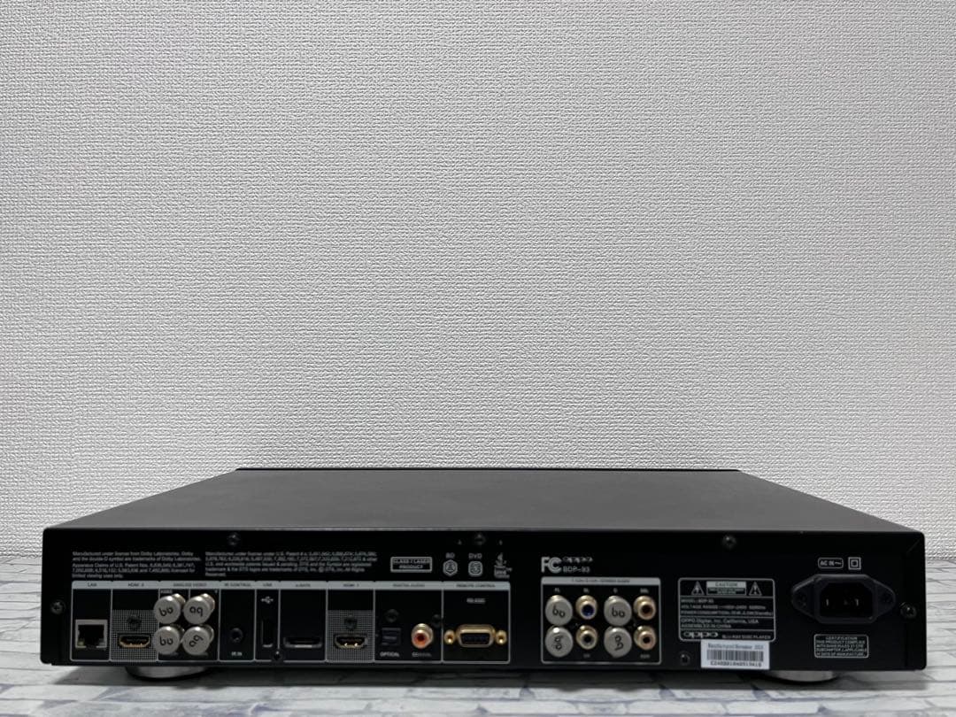 リモコン付　OPPO SACD/ブルーレイプレイヤー　BDP-93