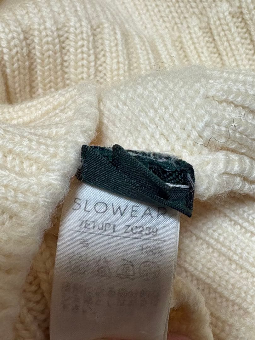 ザノーネ　5G 5ゲージ　タートルネック　ニット　アイボリー　46サイズ