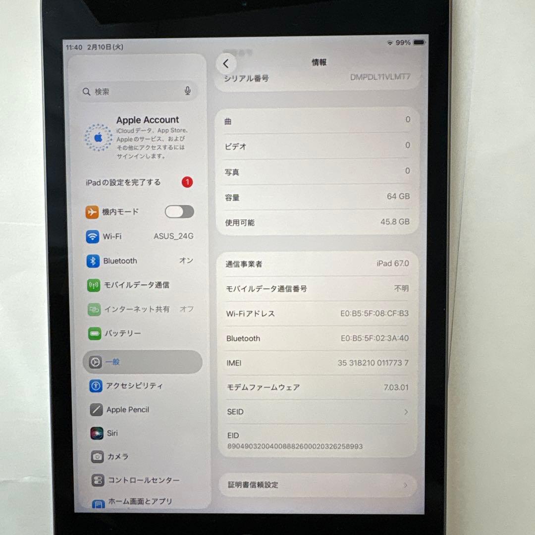 iPad mini 5th Cellular 64GB スペースグレイ