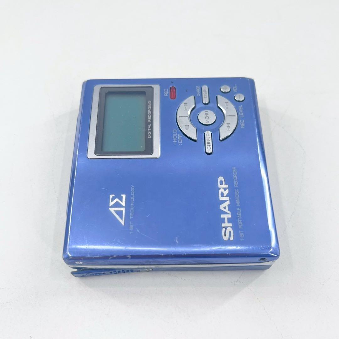 SHARP MDレコーダー MD-DR7 再生録音OK ポータブルMD 動作品
