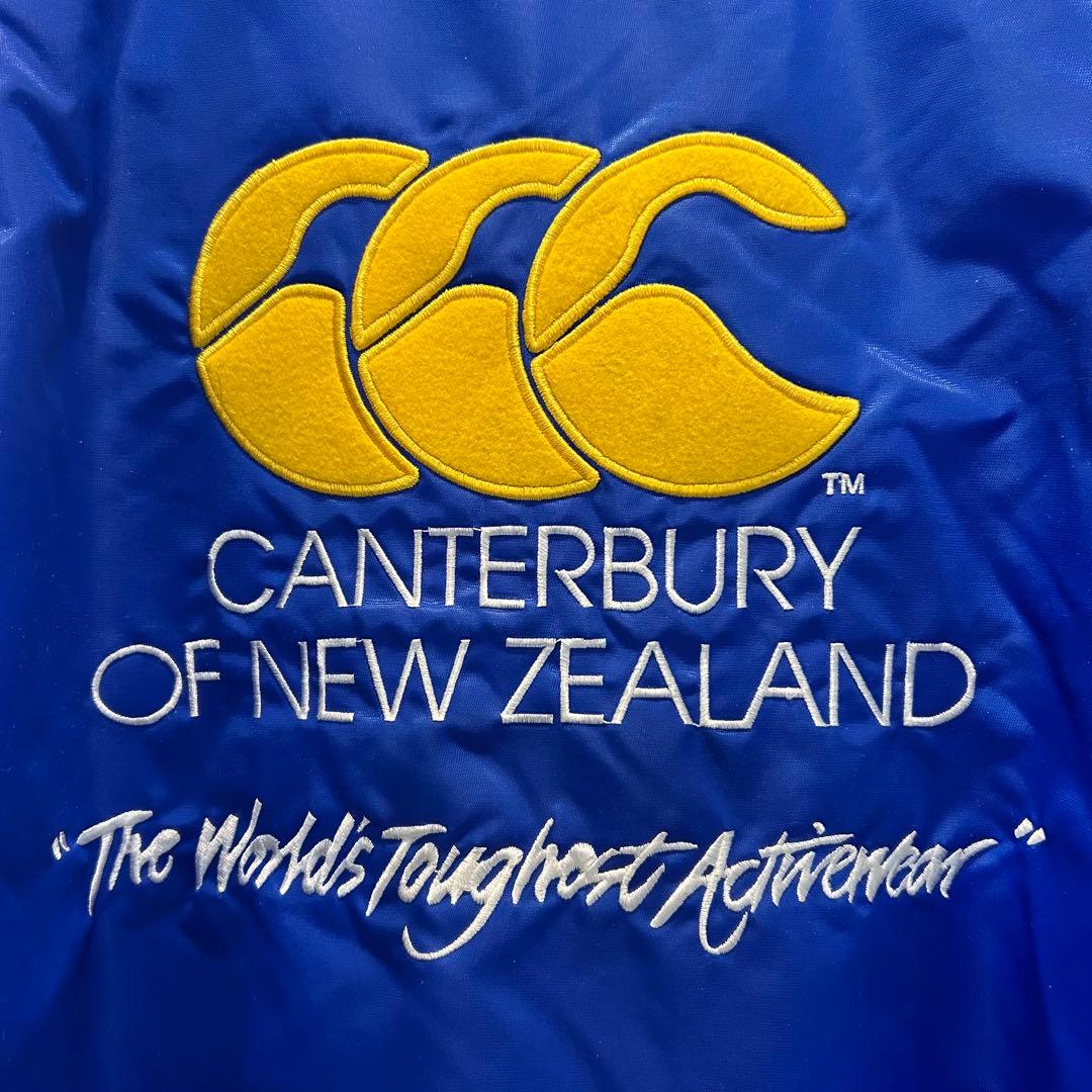 超美✨激レア✨カンタベリー Mラガージャケット　ブルー　ワッペン　刺繍