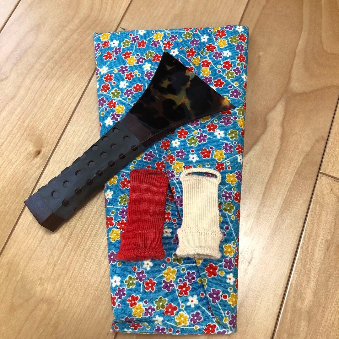 三味線 和楽器 弦楽器 ハード.ソフトケース.バチ他フルセット付き