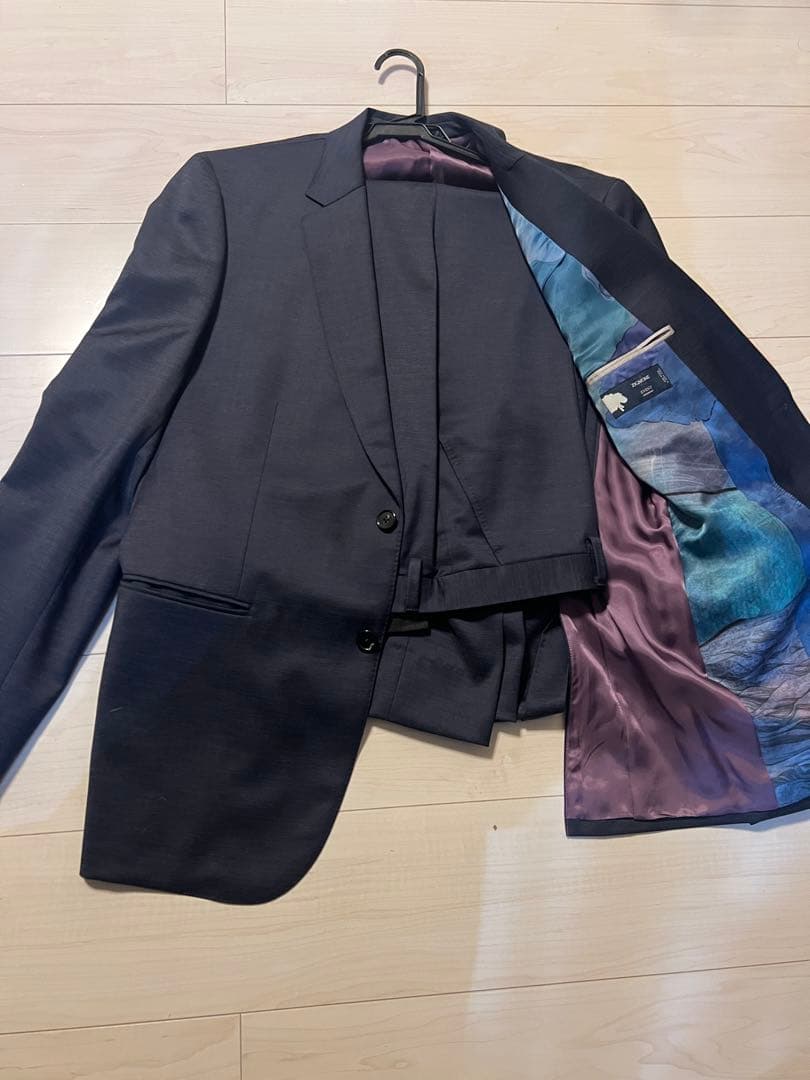 美品⭐︎ダークネイビー ビジネススーツ シングルブレスト　ポールスミス