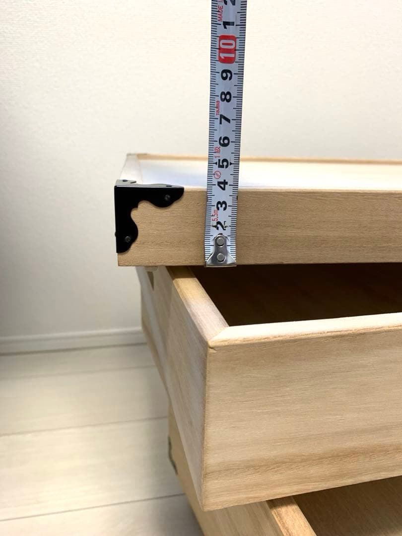 【美品】総桐衣装箱　国産品　蓋付き キャスター付き【肥前桐民芸】