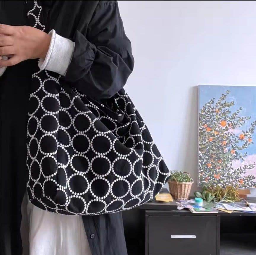 ミナペルホネン　ハンドメイド　タンバリン　ショルダー　バッグ