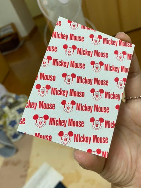 ◆天田印刷加工㈱ ディズニーキャラクターカードクラブ会員証の3Dカード2枚◆