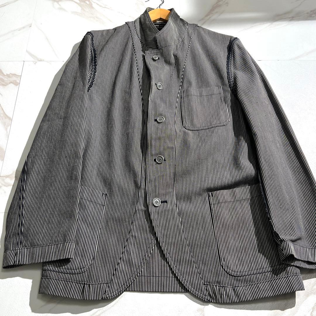 入手困難✨ コムデギャルソンオムプリュス カバーオール ブルゾン ストライプ