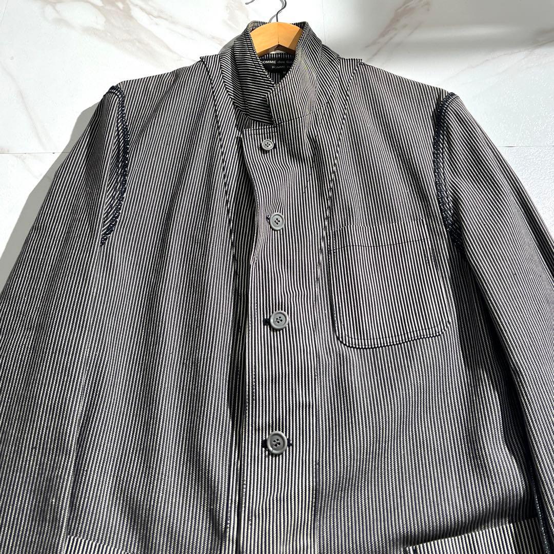 入手困難✨ コムデギャルソンオムプリュス カバーオール ブルゾン ストライプ