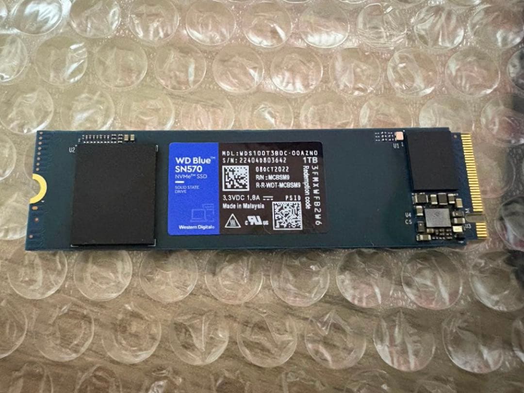 内蔵型SSD WD Blue SN570 1TB NVMe SSD M.2