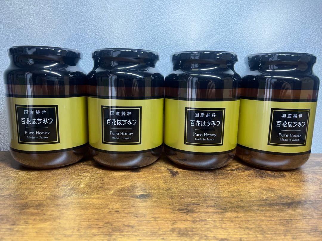 【はちみつの恵み】国産 百花はちみつ 1kg×4個　賞味期限 2027年4月