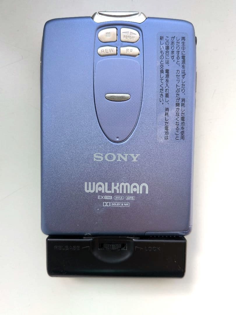 【整備品】ソニー SONY カセットウォークマン WM-EX2 電池BOX付き