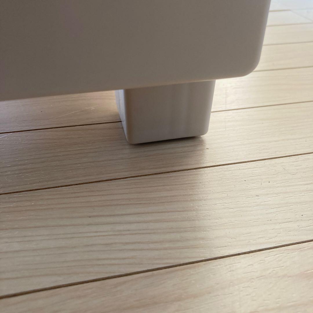 プラスチック 洋タンス 収納ケース 4段 木製天板 ホワイト