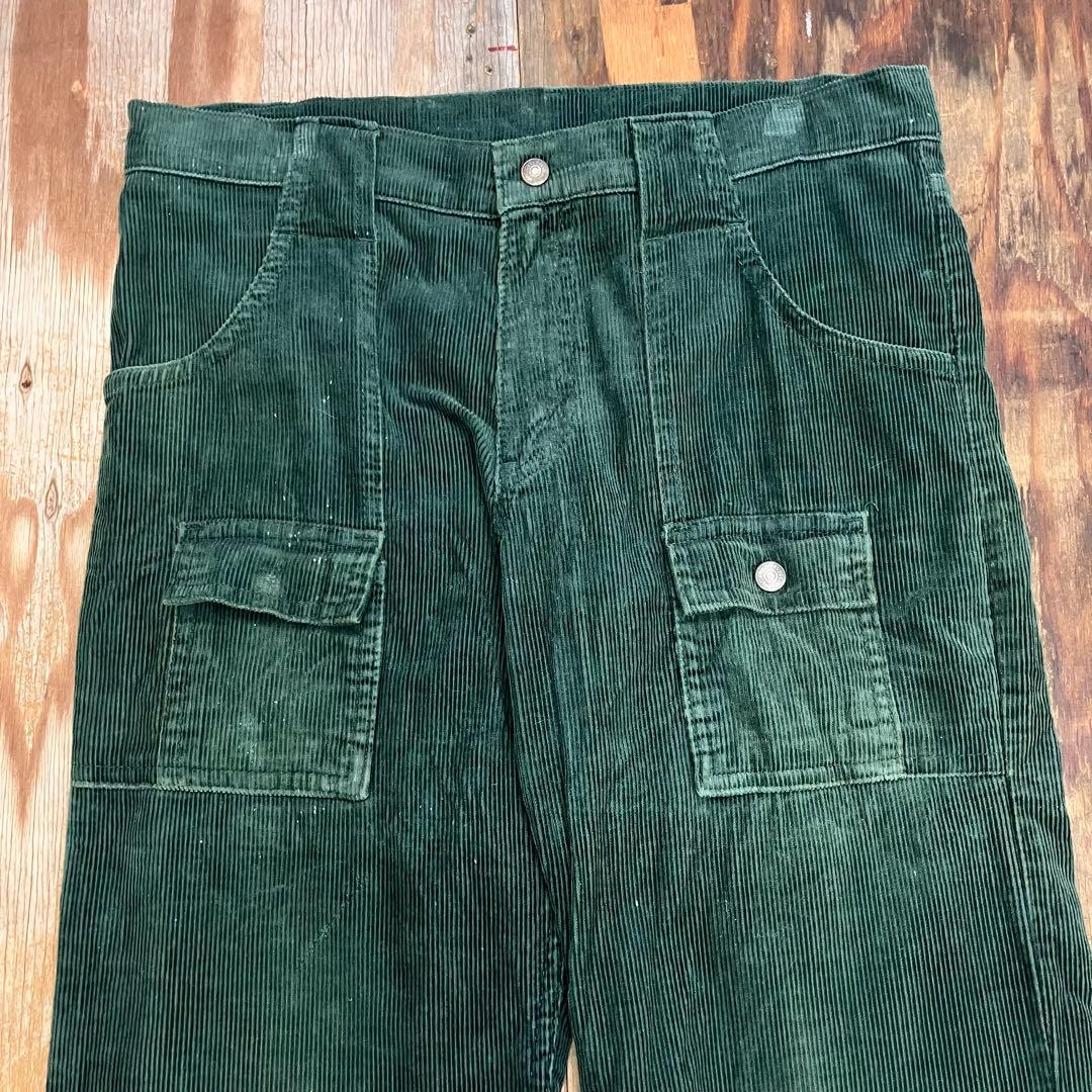 70s Levi’s コーデュロイ ブッシュ パンツ グリーン vintage
