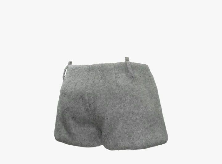 THEREDTHREAD S shaggy shorts　gray S