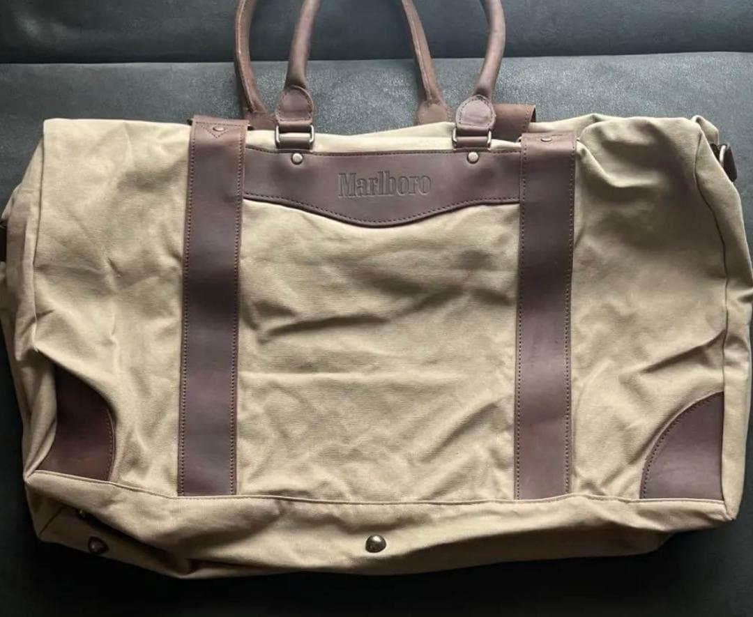 【希少未使用】限定 レザーハンドル マルボロ ダッフルバッグ