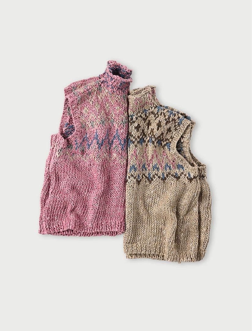 45R 45rpm リネンのノルディックベスト