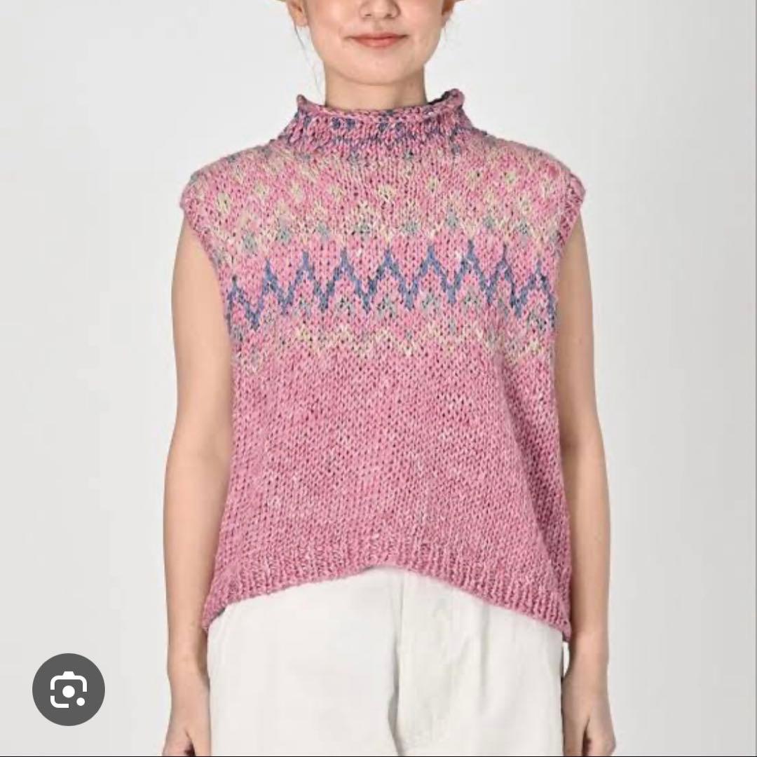 45R 45rpm リネンのノルディックベスト