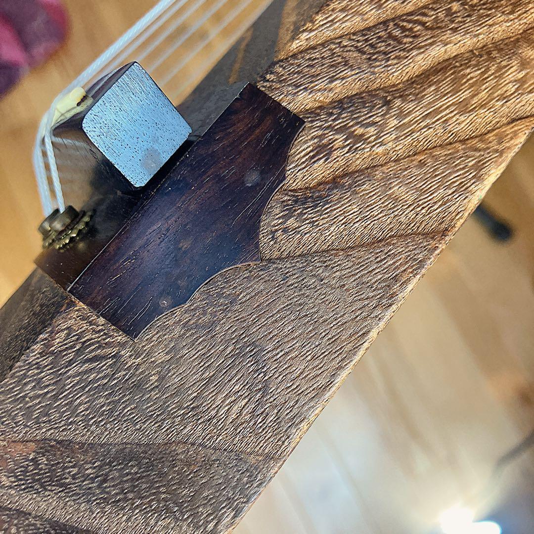 高級! お琴 綾杉彫り 蒔絵 13弦 約182cm 和楽器 弦楽器 木目　柏葉