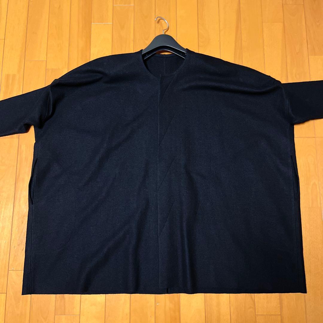 ヨーガンレール Jurgen Lehl ノーカラーオーバーコート 袖変形 黒