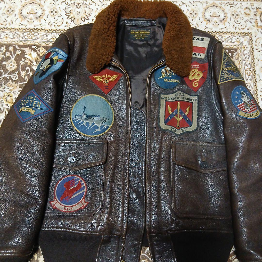 おぶ様 AVIREX トップガンレザージャケット