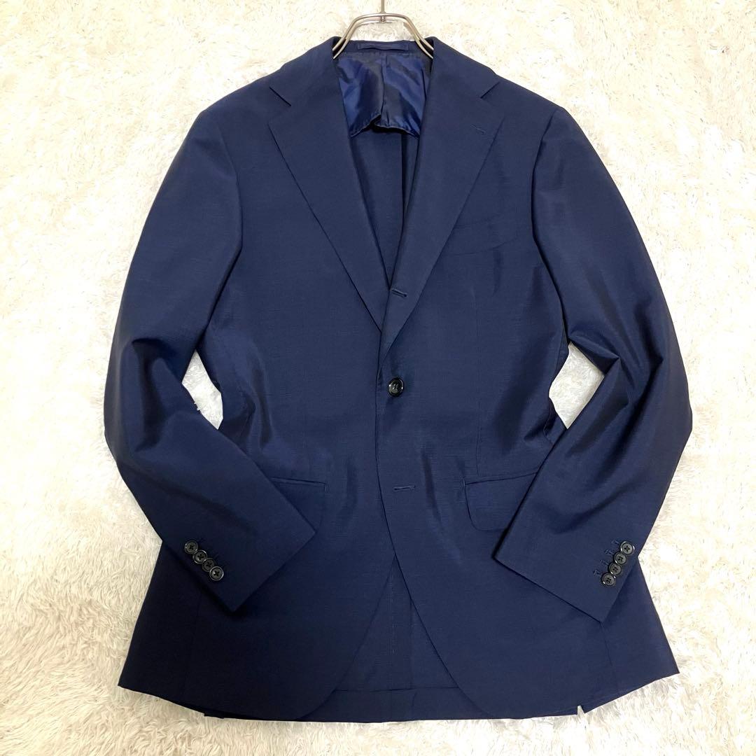 極美品✨ ブリッラペルイルグスト ゼニア モヘア混 イタリア生地 M ネイビー