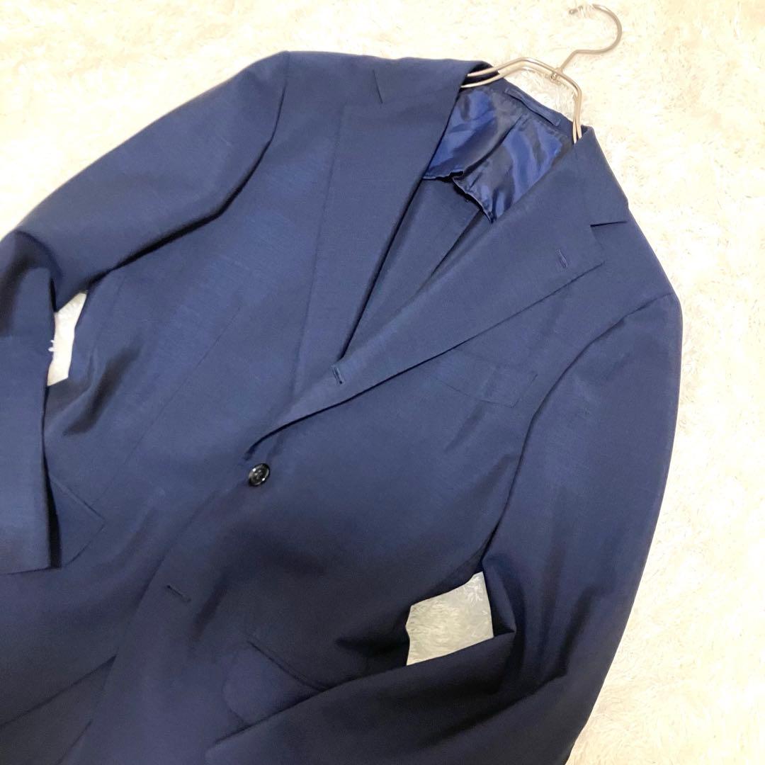 極美品✨ ブリッラペルイルグスト ゼニア モヘア混 イタリア生地 M ネイビー