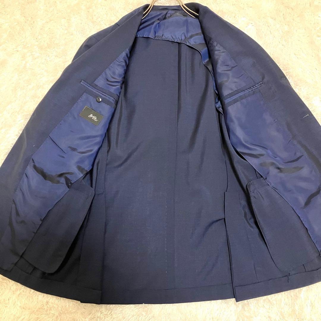 極美品✨ ブリッラペルイルグスト ゼニア モヘア混 イタリア生地 M ネイビー