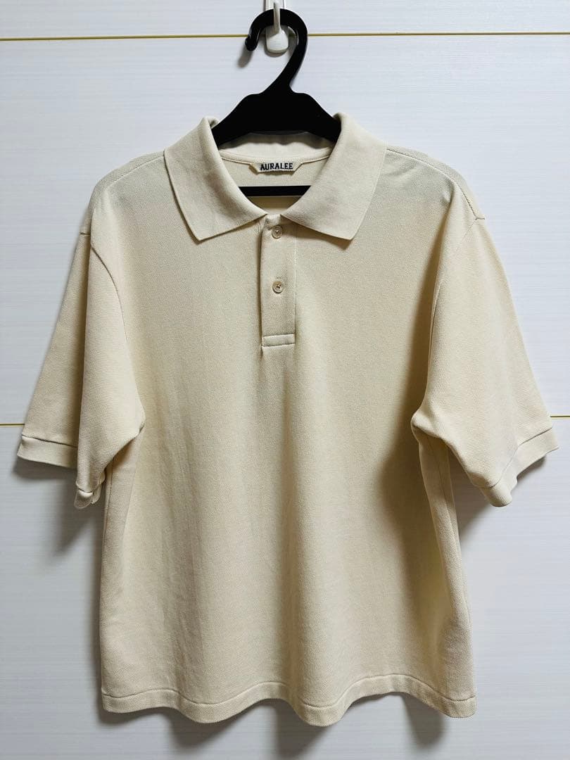 auralee ハイゲージ ピケ ポロシャツ