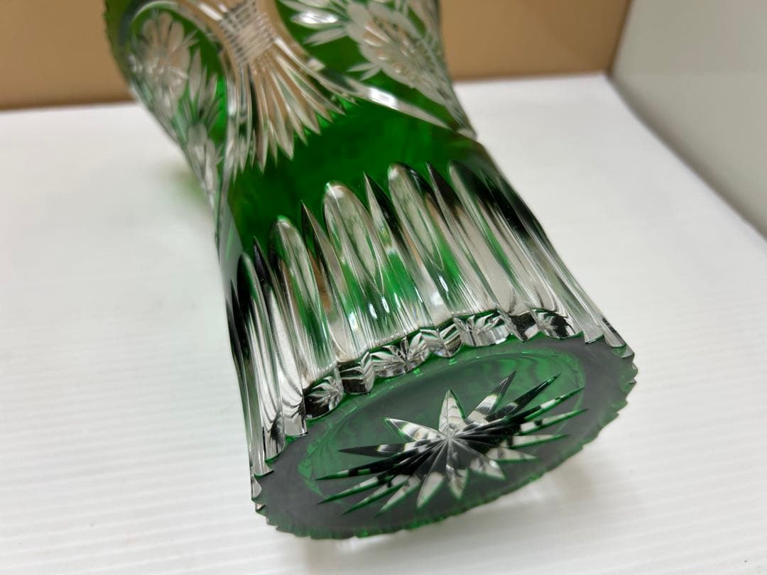 DRESDEN KRISTALL ドイツ製 花瓶 ドレスデンクリスタル