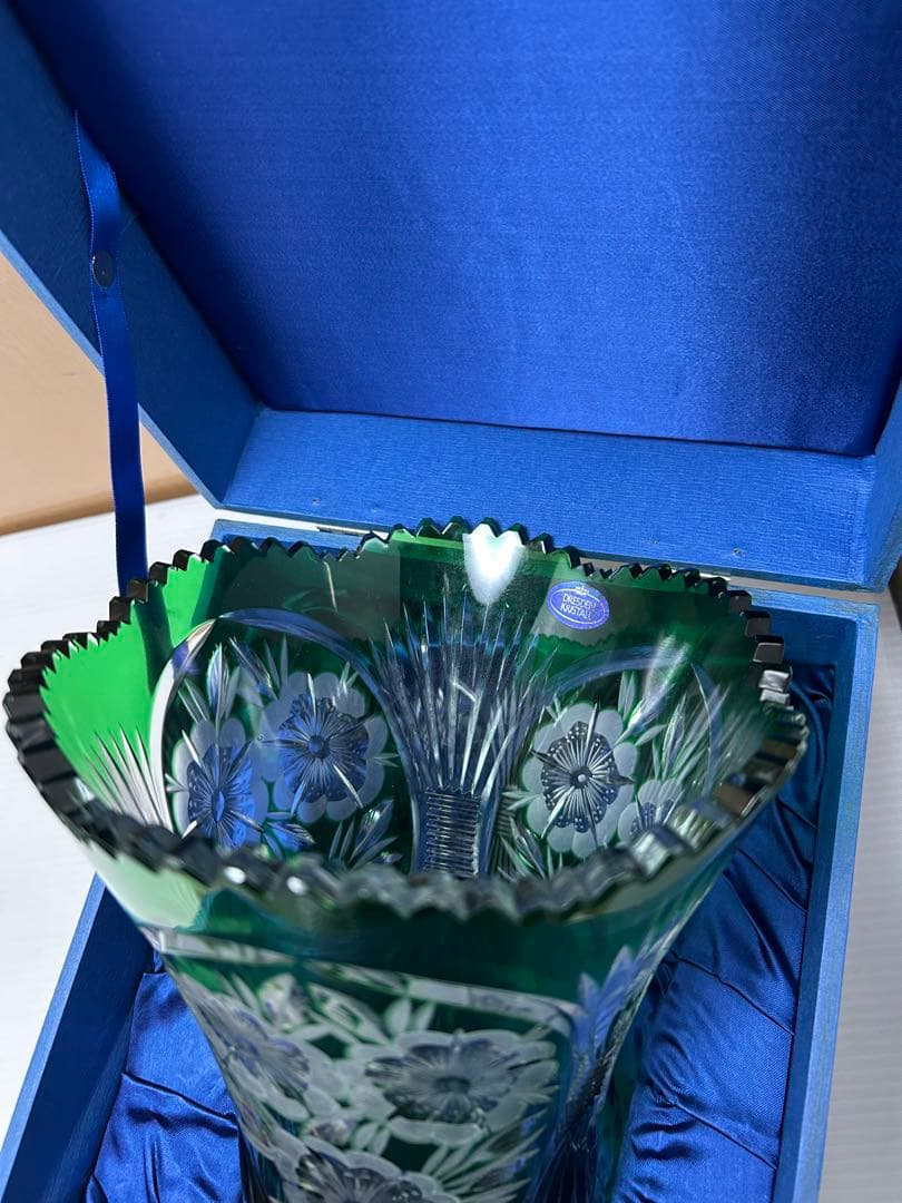 DRESDEN KRISTALL ドイツ製 花瓶 ドレスデンクリスタル