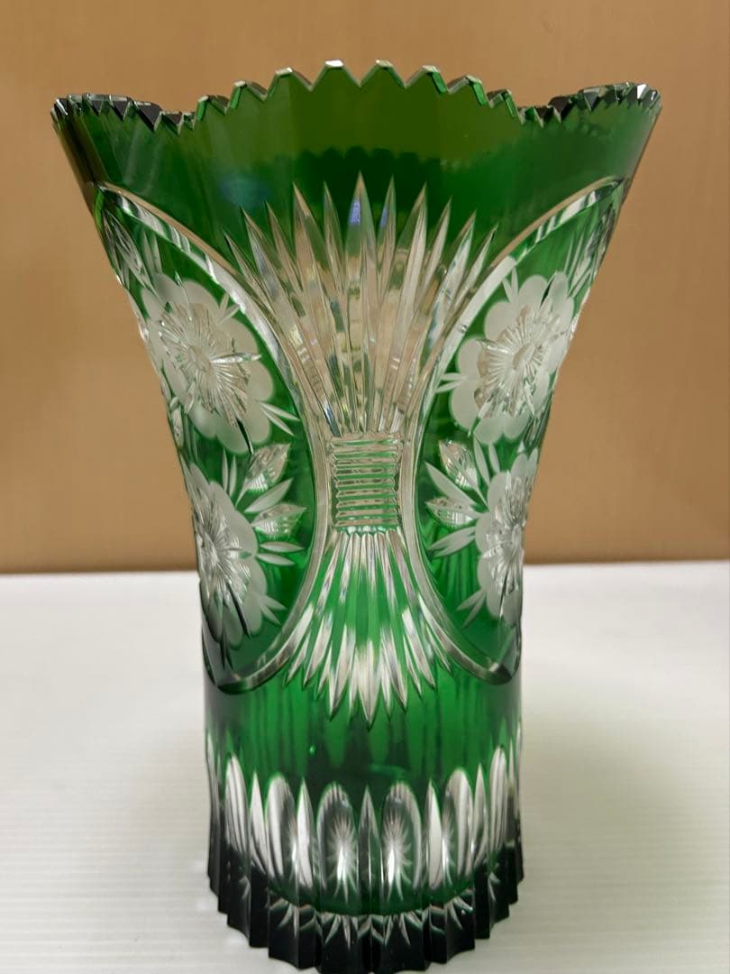 DRESDEN KRISTALL ドイツ製 花瓶 ドレスデンクリスタル