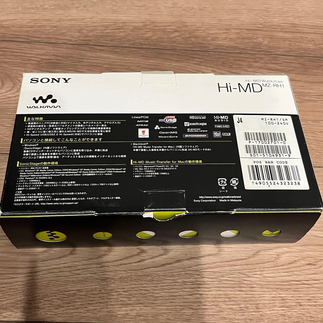 【美品】SONY MZ-RH1 ポータブルMDプレーヤー