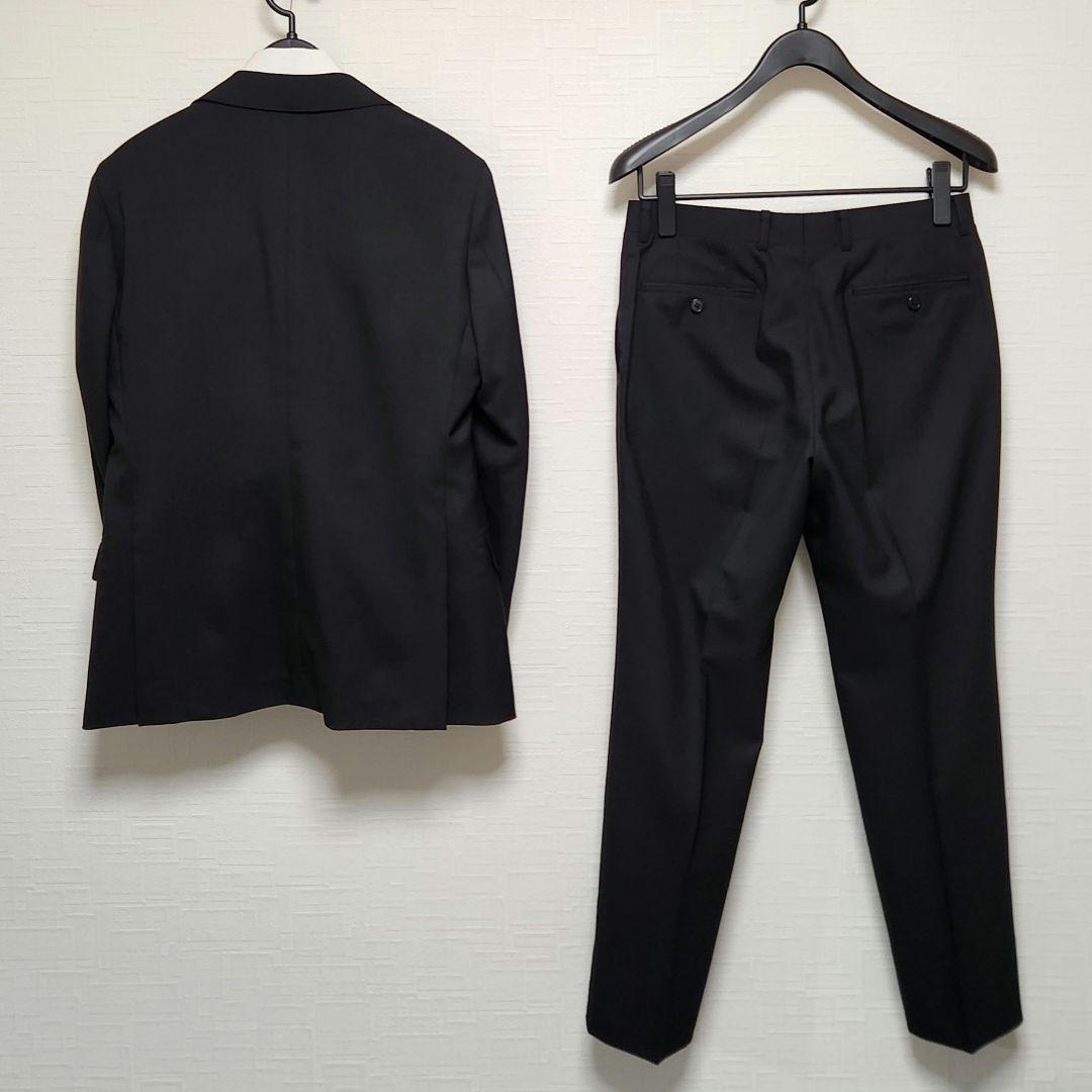 シップス　カノニコ　メンズ　スーツ　ブラック　無地　美品