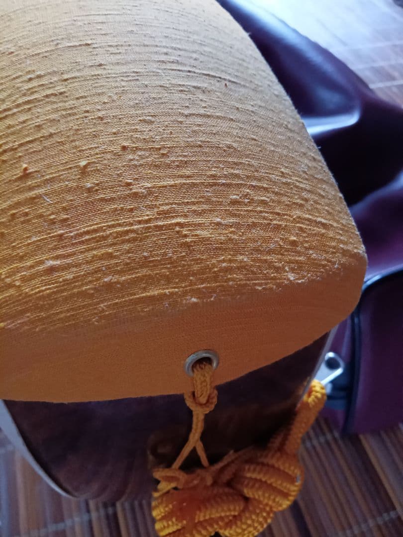 三味線本体 白とオレンジ ケース付き