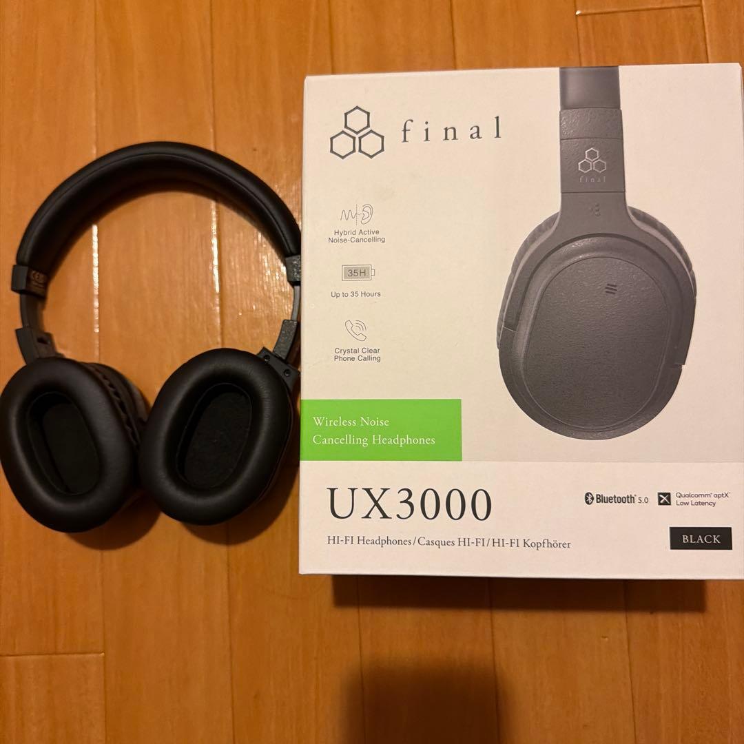 final UX3000 ワイヤレスヘッドフォン ブラック