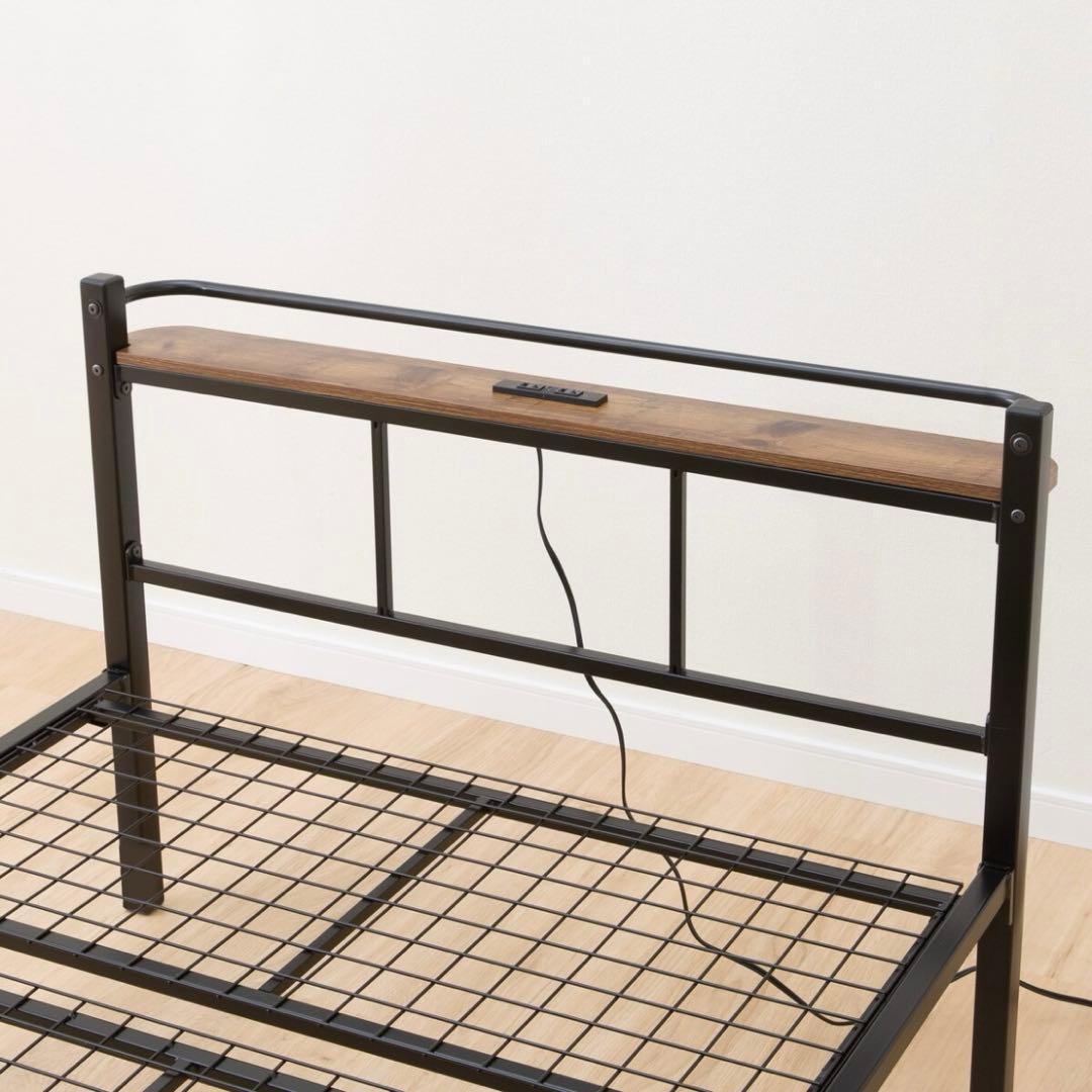 ニトリ　バジーナ F3 BKパイプベッド