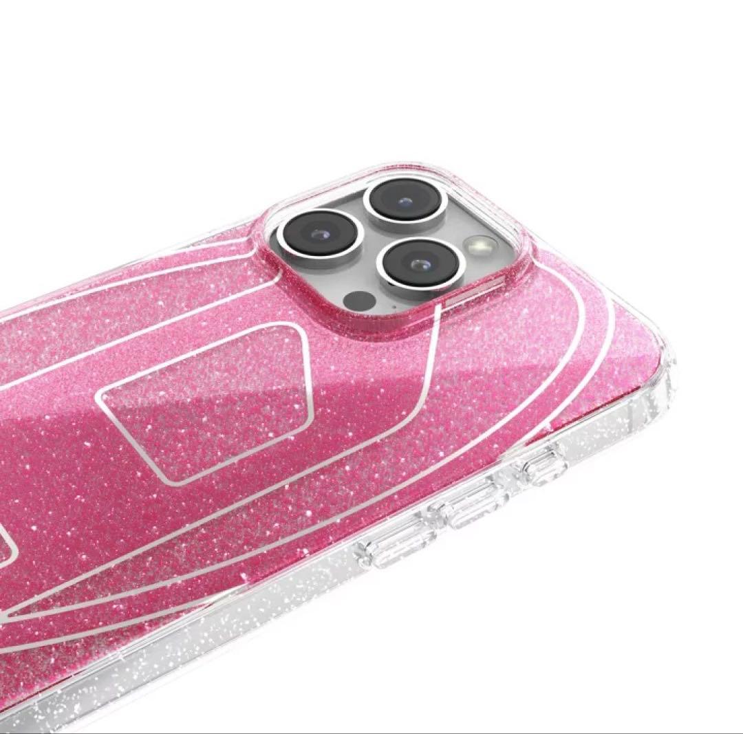 DIESEL iPhone 16 Pro Max Diesel Oval ピンク