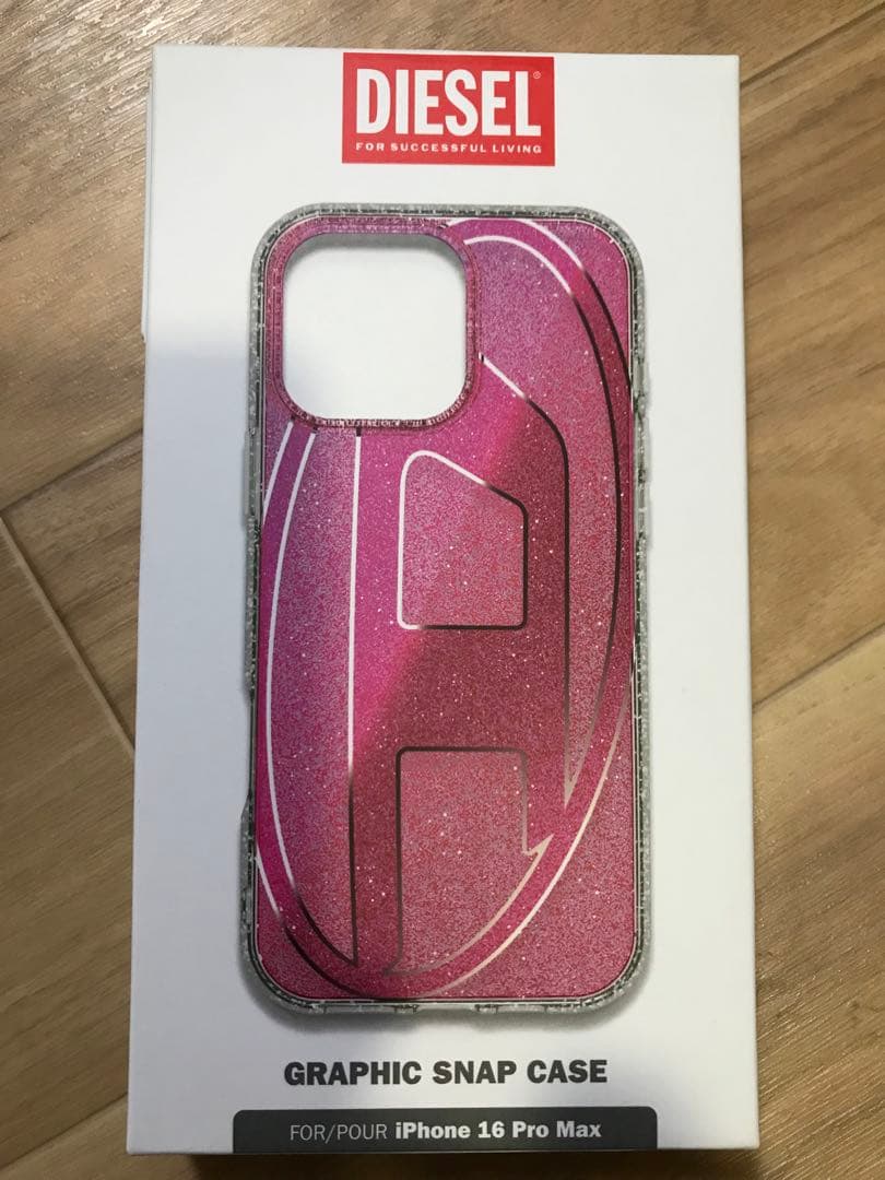 DIESEL iPhone 16 Pro Max Diesel Oval ピンク