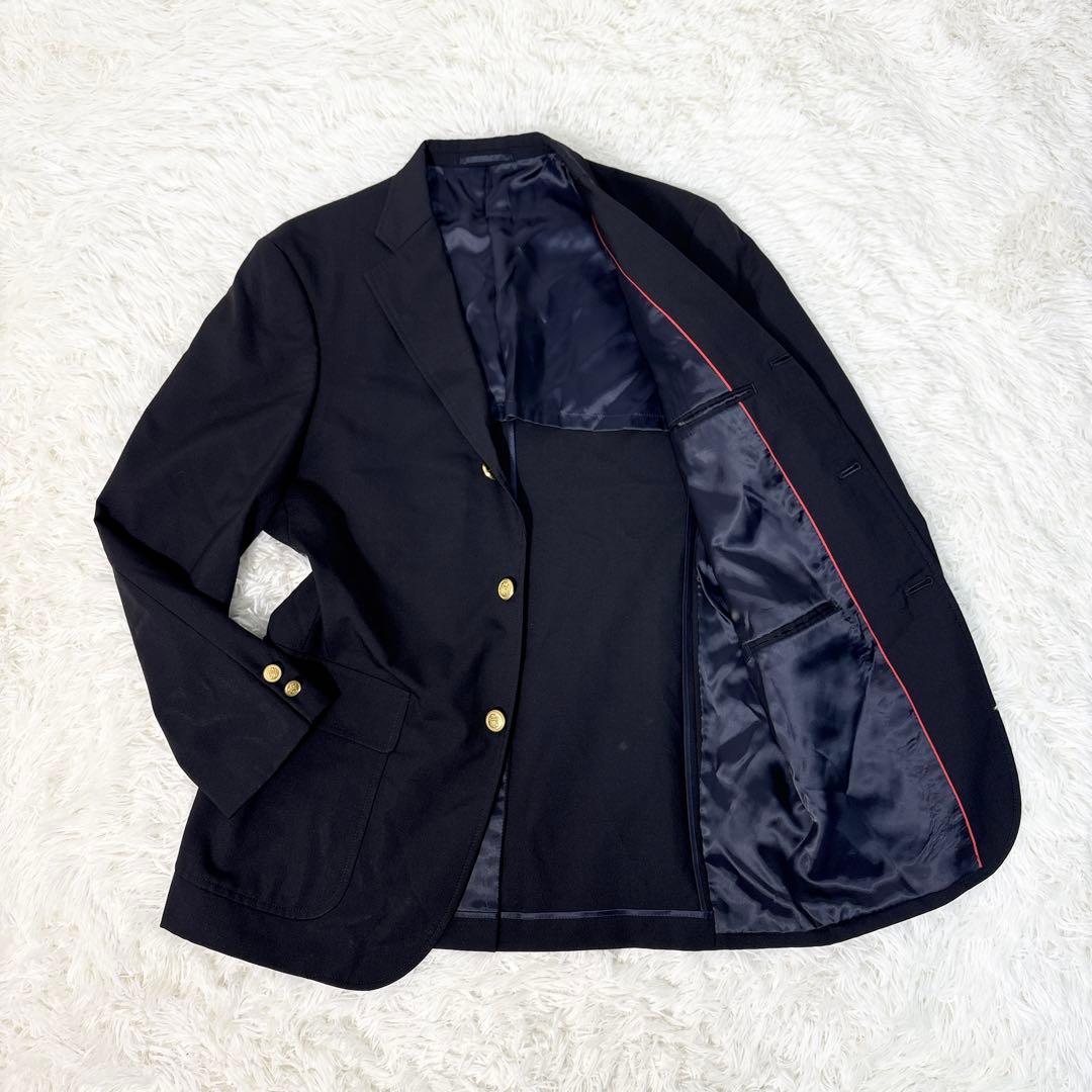 ごろーまるジェイプレス 紺ブレ テーラードジャケット 金ボタン L