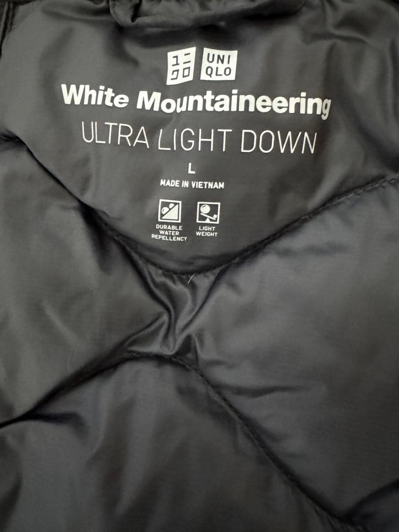 M*K様 【UNIQLO×ホワイトマウンテニアリング】名作ウルトラライトダウン黒