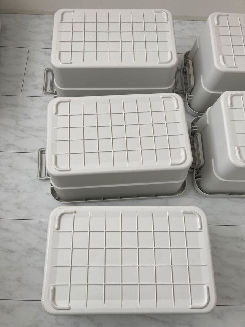 無印良品 ポリプロピレン頑丈収納ボックス・大 5個