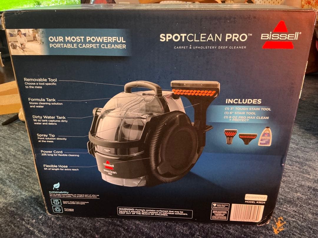 Bissell ビッセル 3624 スポットクリーナー リンサークリーナー