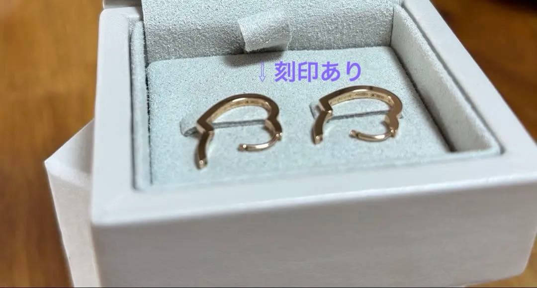 専用＊ REPOSSI レポシ アンティフェール K18PG ハートミニピアス