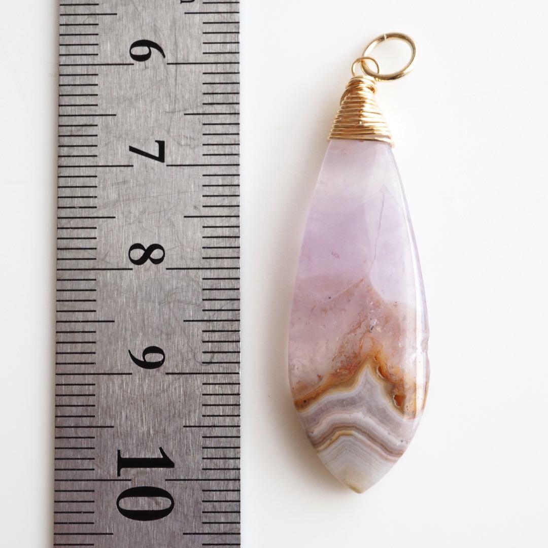 【blue.ks】No.3 アメジスト&クレイジーレースアゲート共生トップ