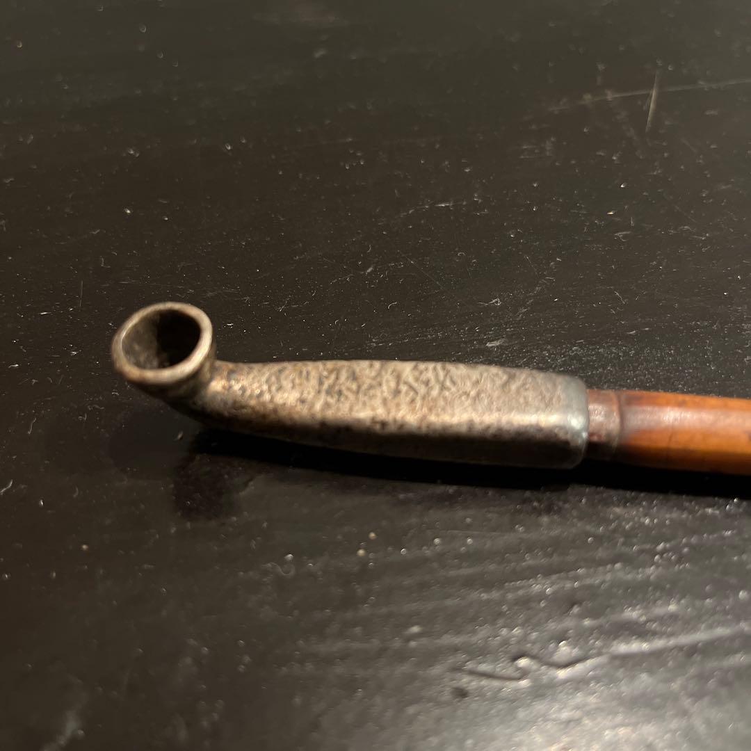 ド*猫様 純銀製　刻印　キセル　時代物　送料無料　総重量48.8g