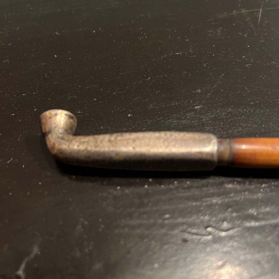 ド*猫様 純銀製　刻印　キセル　時代物　送料無料　総重量48.8g