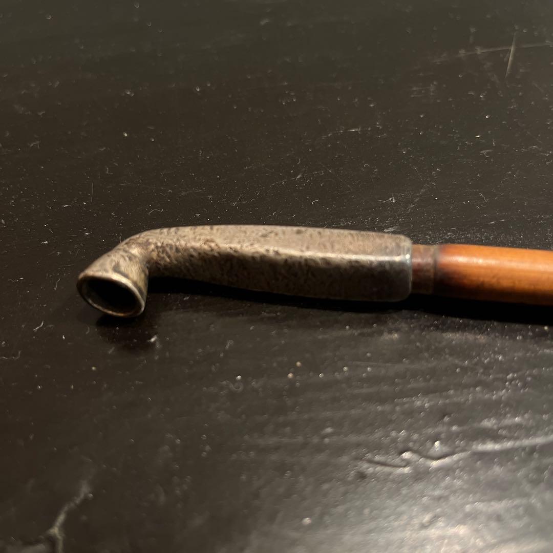 ド*猫様 純銀製　刻印　キセル　時代物　送料無料　総重量48.8g