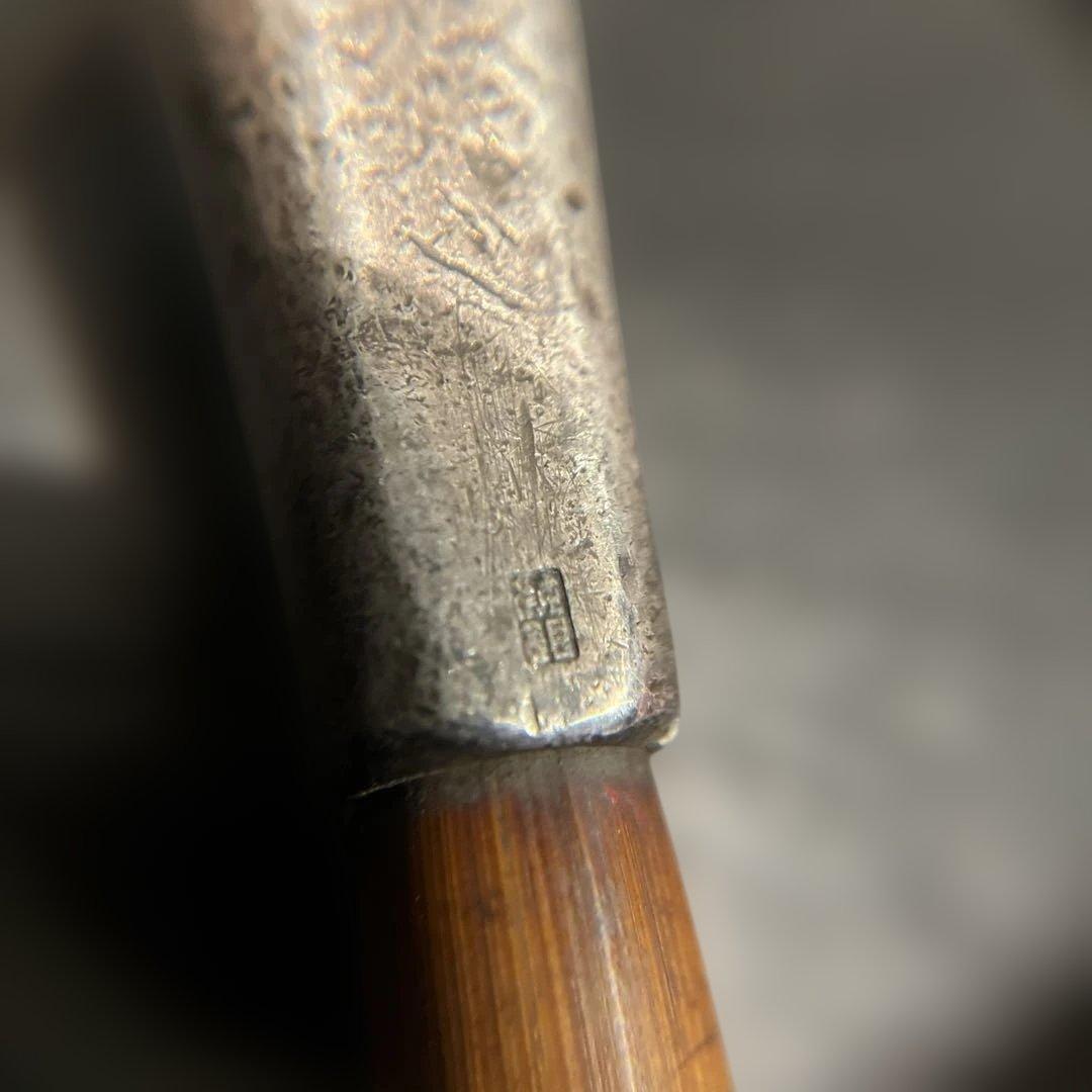 ド*猫様 純銀製　刻印　キセル　時代物　送料無料　総重量48.8g