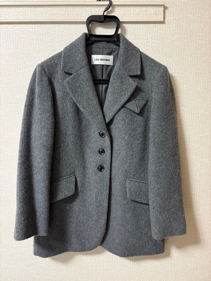Lilybrown シャギージャケットコート