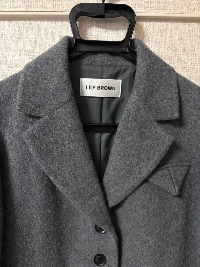 Lilybrown シャギージャケットコート